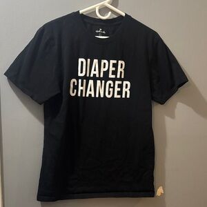 Hallmark large graphic tee. Diaper changer